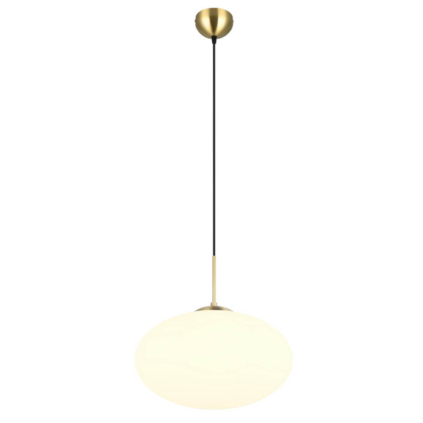 Zwis lampa salonowa FOMENTO 363190108 Trio pojedyncza bubble złoty biały