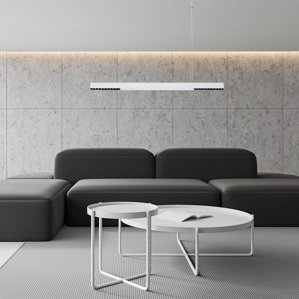 Lampa zwisająca Cali LP-1301/1P L WH Smart LED 47W 3000-6000K biała OUTLET