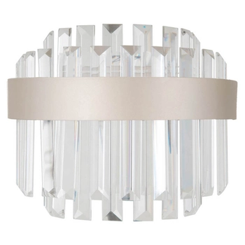 Ścienna lampa Horna WL-34386-1-CH-CL LED 8W 3000K szampański przezroczysty