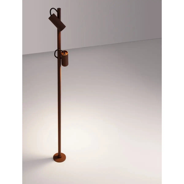 Stojąca lampa zewnętrzna SALVIRA LE75169 LED 13W 3000K IP65 rdzawy