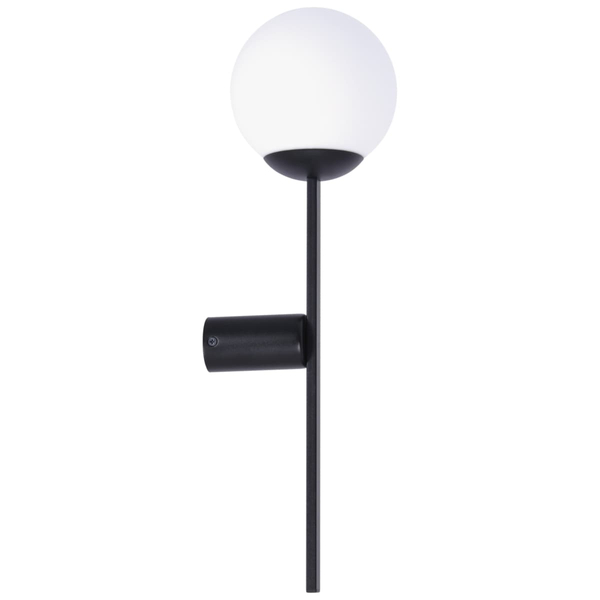 Kinkiet loftowy do przedpokoju ORBIT 5001 Zumaline ball czarny biały