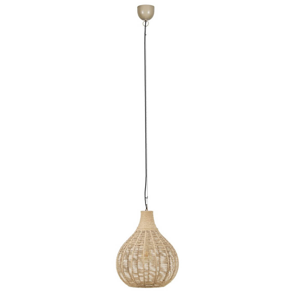Salonowa lampa wisząca JANNE 366790136 pleciona japandi beżowa