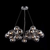 LAMPA wisząca DALLAS MOD548PL-25CH Maytoni szklana OPRAWA modernistyczny ZWIS molekuły chrom przydymione