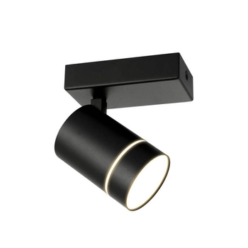 Kierunkowa lampa sufitowa Selma tuba LED 5W 4000K do holu czarna