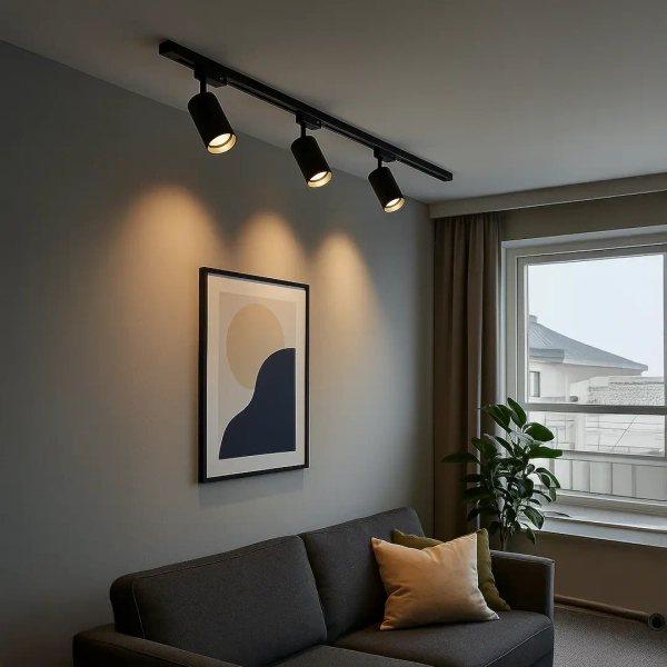 Industrialna lampa szynoprzewodowa Track Spot ML2062 3-fazowa czarny