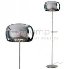 Dekoracyjna LAMPA podłogowa MOONLIGHT F0076-04A Maxlight kryształki OPRAWA stojąca glamour lustrzana chrom