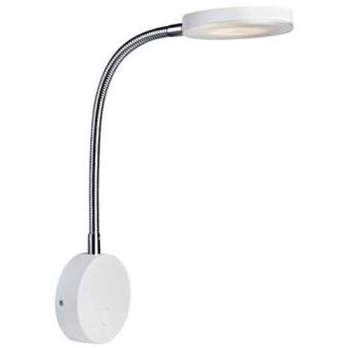 Kinkiet LAMPA ścienna FLEX 106468 Markslojd regulowana OPRAWA metalowa LED 5W 3000K na peszlu biała