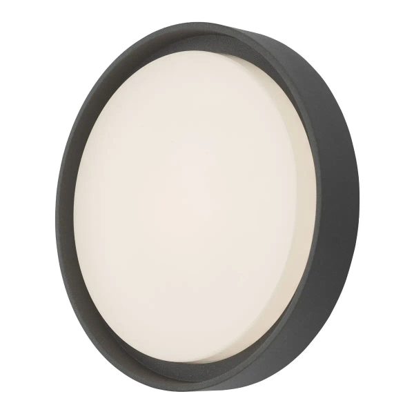 Okrągły kinkiet zewnętrzny Ralph RAL5039 LED 14W 3000K IP65 antracyt