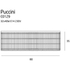Plafon do salonu PUCCINI C0129 Maxlight glamour kryształowy przezroczysty
