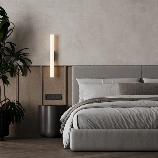 Lampa ścienna Linea LP-0510/1W-61 BK LED 12W 3000-6000K IP44 tuba czarna