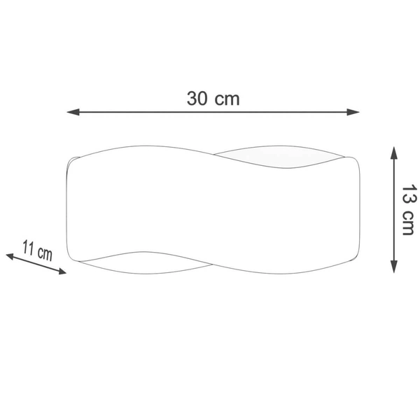 Metalowa lampa ścienna SL.1017 biały kinkiet do sypialni