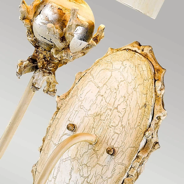 Dekoracyjny kinkiet do pokoju Trellis FB-TRELLIS1 Elstead beżowy srebrny