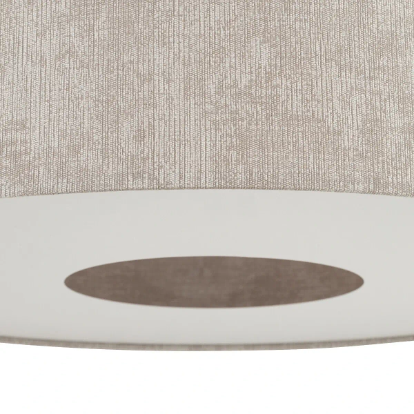 Abażurowa wisząca lampa CEDRO 11666 tkaninowa beżowa