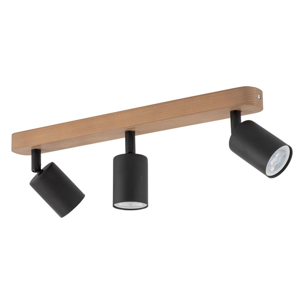 Reflektor sufitowy potrójny Top Wood 3292 TK Lighting okrągły drewniany