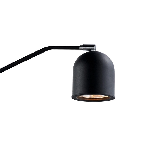 Kinkiet LAMPA ścienna PURO 20812102 Kaspa regulowana OPRAWA metalowy reflektorek na wysięgniku czarny