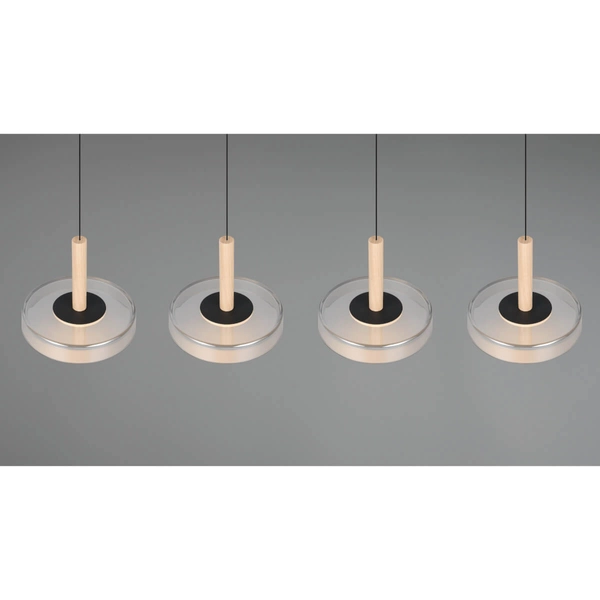 Lampa wisząca na belce CELESTE 354910432 Trio LED 28W 3000K czarny srebrny