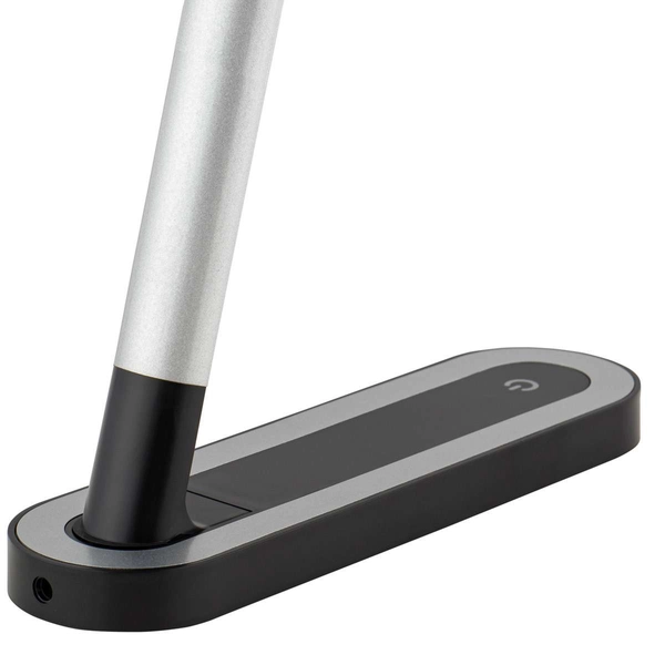 Stojąca LAMPA biurkowa CHIC 8357 Nowodvorski metalowa LAMPKA stołowa LED 7,5 W 4000K czarna srebrna