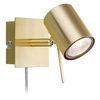 Kinkiet LAMPA ścienna HYSSNA LED 35W 3000K 106316 Markslojd regulowana OPRAWA metalowy reflektorek tuba mosiądz