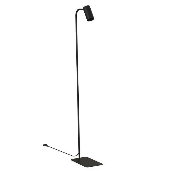 Stojąca lampa do sypialni Mono 7707 reflektorowa oprawa czarna