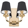 Złota lampa ścienna NEW YORK W02510AU klasyczny kinkiet do salonu