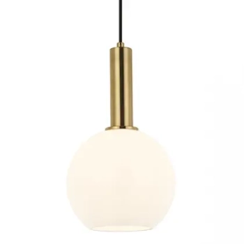 Wisząca lampa kulista 22071 zwis kula do sypialni złoty biały