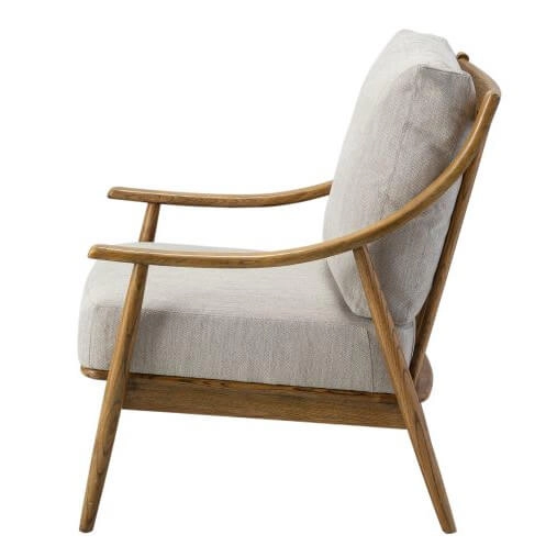 Wypoczynkowy fotel Reliant 5059413329623 biały drewniany