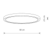 Okrągła lampa sufitowa MULTI LED 11358 LED 18-30W CCT biala