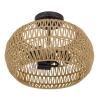 Lampa sufitowa do sypialni Casablanca QZ-CASABLANCA-3SF-PBZ brązowy