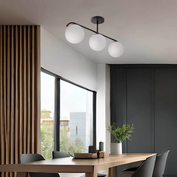 Lampa sufitowa Amadeo 33-35417 Candellux kule do sypialni czarna biała