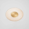 Lampa ścienna BERMUDEZ złota LE44929 1xLED 8W 3000K owalna ryflowana