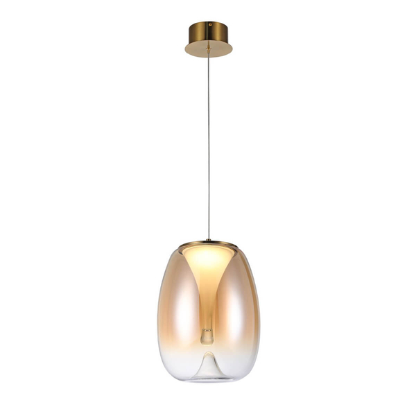 Ledowa lampa wisząca PAMELA AZ6185 Azzardo LED 15W 3000K złota