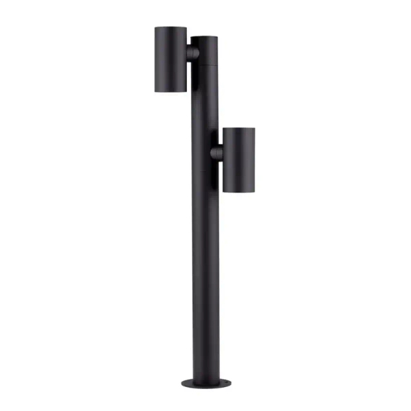 Stojąca lampa podwójna na taras MALONZO LE75160 LED 13W 3000K IP65 czarna