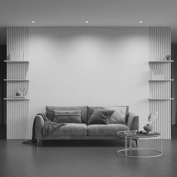 Wpuszczana lampa sufitowa Slim DL027-2-01B do przedpokoju czarna