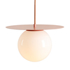 Jadalniana lampa wisząca Loop 1125G11_M Aldex kula koralowa biała