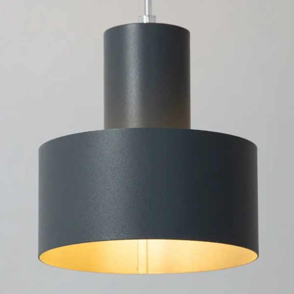 Industrialny żyrandol do kuchni Rif S 41186 nad wyspę grafitowy