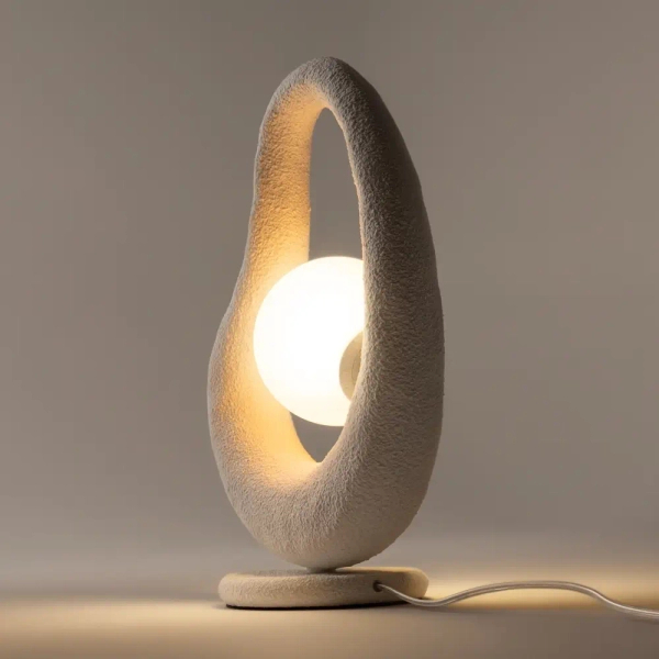 Nocna lampa do sypialni Opus MOD380TL-01W kula biała