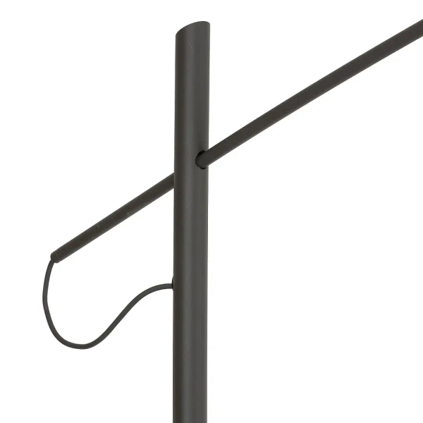 Designerska podłogowa lampa POISE 11767 do sypialni szara