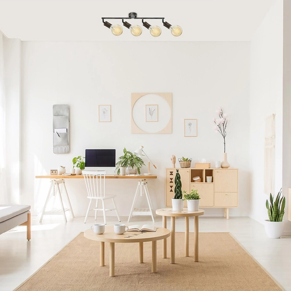 Punktowa lampa natynkowa Fidel 3217 ruchome reflektorki złoto antyczne