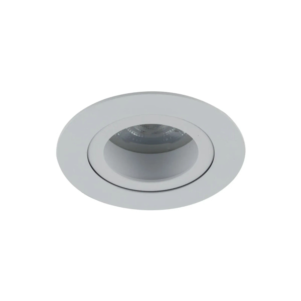 Lampa sufitowa AURA białe oczko regulowany kąt podtynkowe 1xGU10 IP65 10572