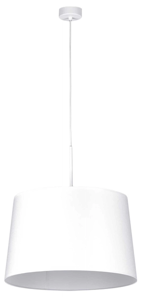 Wisząca lampa Remi K-4360 z abażurem do pokoju biała
