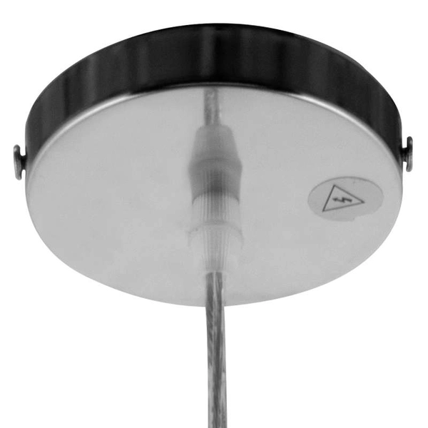 Lampa wisząca VEN 601/1 szklana żarówka bulb loft chrom przezroczysta