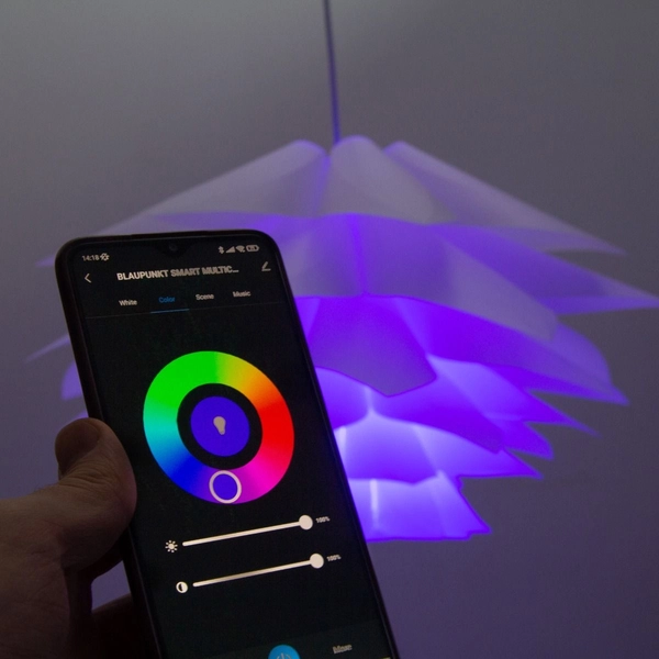 Dekoracyjna lampa wisząca Kwiat ABIGALI-LOTUS ananas biały