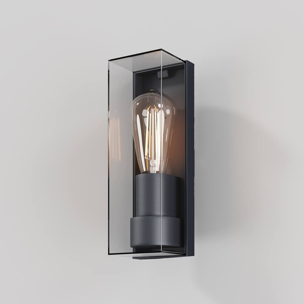 Prostokątna lampa naścienna Conf O450WL-01GF Maytoni IP65 grafitowy