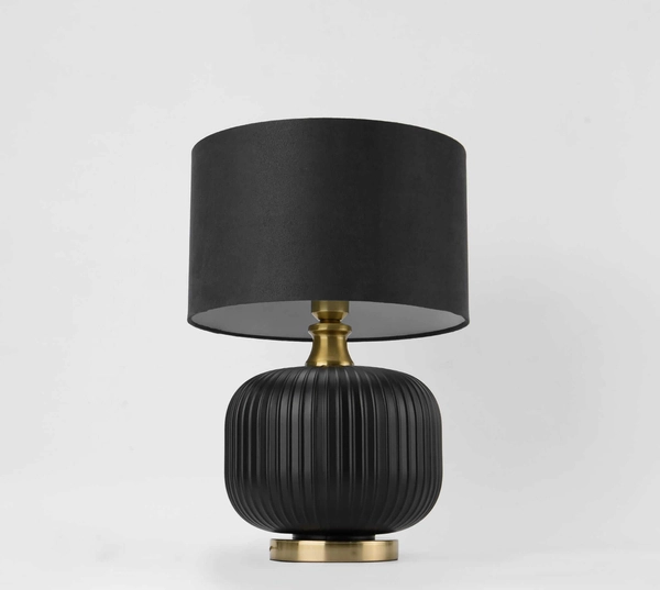 Nocna lampa stojąca Tamiza LP-1515/1T small czarna złota