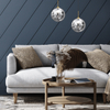 Wisząca lampa kulista Reflex MLP8414 przydymiona złota