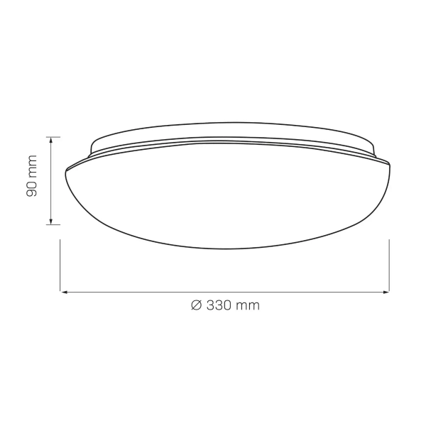 Minimalistyczny plafon BONIFACY 326867 do salonu okrągły biały