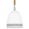 Kuchenna lampa wisząca Nash HK-NASH-P-AN marynistyczna nikiel biały
