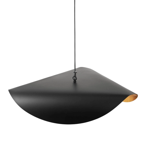 Wisząca lampa ENZO ST-F22020601-D80 black szklana kula czarny złoty