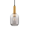 Zaokrąglona wisząca lampa QUERISA LE45215 do salonu złota
