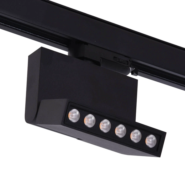 Ruchoma lampa Leon AZ3491 LED 12W 3000K czarna do 3-fazwego szynoprzewodu